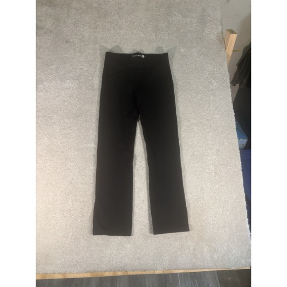 Betabrand‎ Pants Women Medium Black Solid Straight Leg Pull On Dress Yoga - Picture 1 of 9